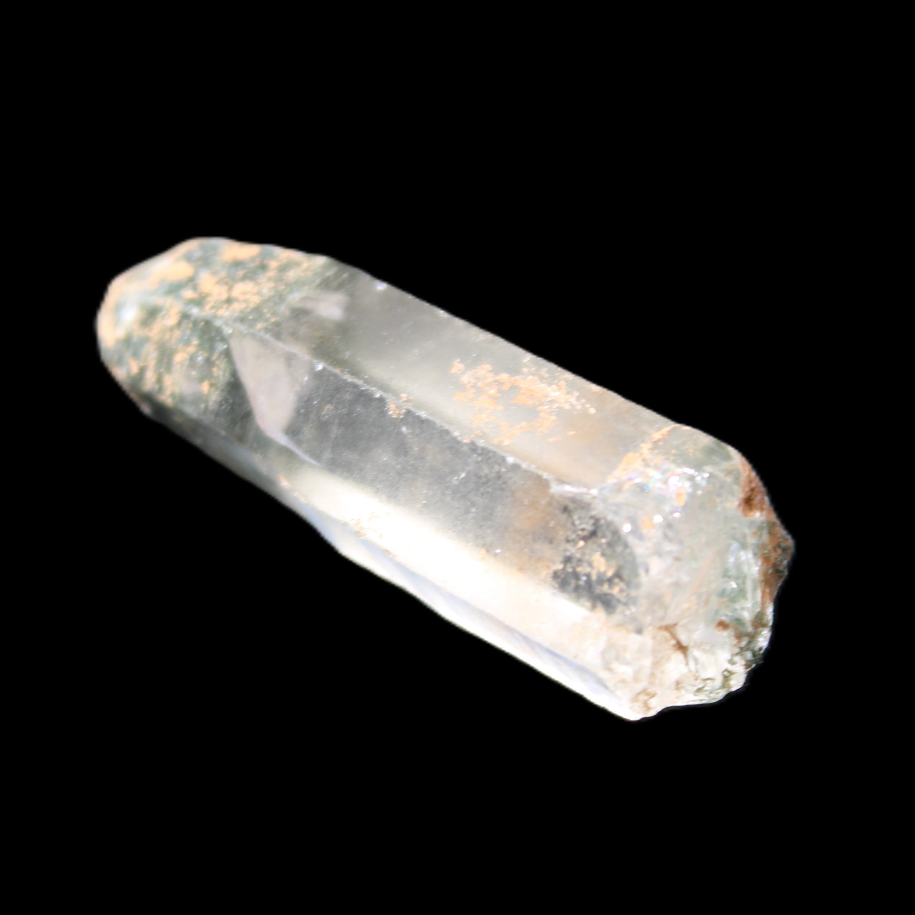 Quartz Lemurian crystal with Chlorite green phantom 52.1ct 10.4g in sunlight - Rocks and Things Store