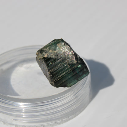 Black with Green Aegirine crystal from Pakistan 26.9ct 5.4g