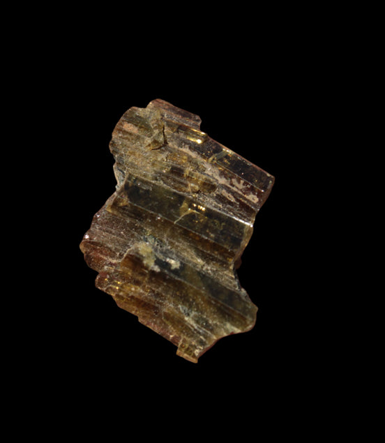 Olive Green with Golden Yellow Tourmaline columnar cluster from Skardu, Pakistan 3g - Rocks and Things Store
