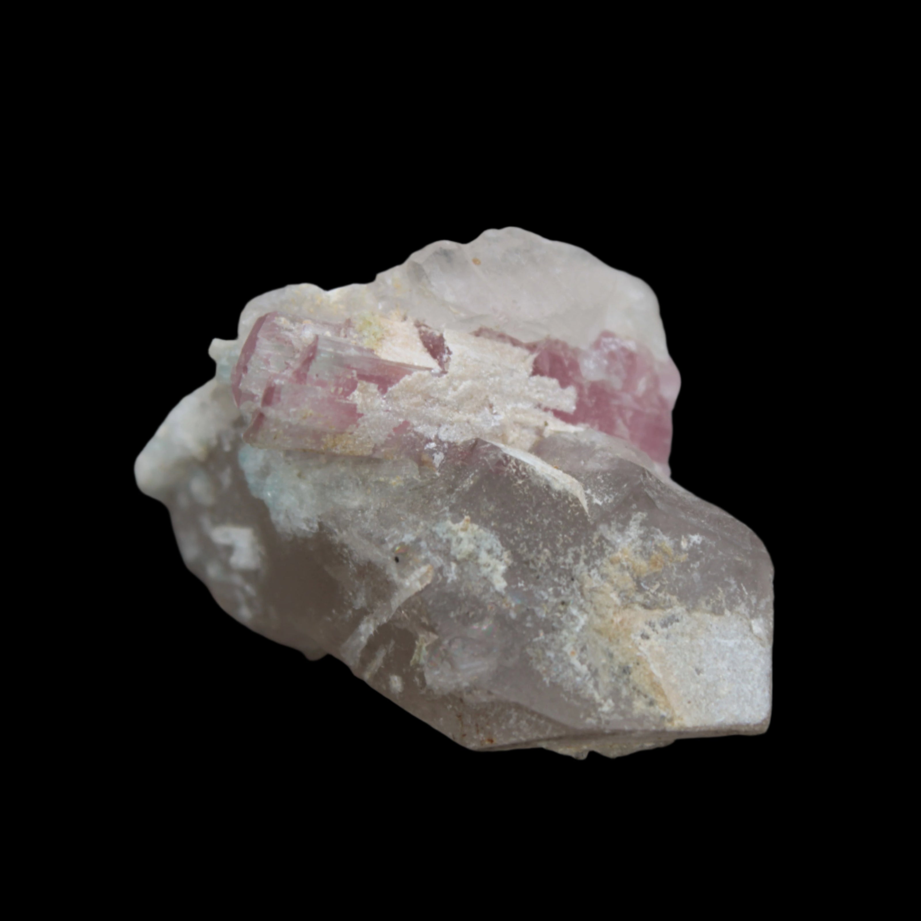 Pink Tourmaline on Smoky Quartz crystal from Afghanistan 112.8ct 22.56g - Rocks and Things Store