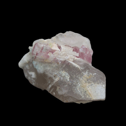 Pink Tourmaline on Smoky Quartz crystal from Afghanistan 112.8ct 22.56g - Rocks and Things Store
