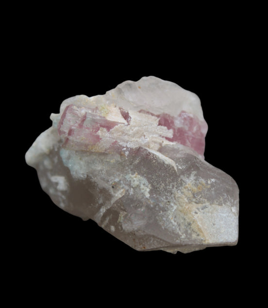 Pink Tourmaline on Smoky Quartz crystal from Afghanistan 112.8ct 22.56g - Rocks and Things Store