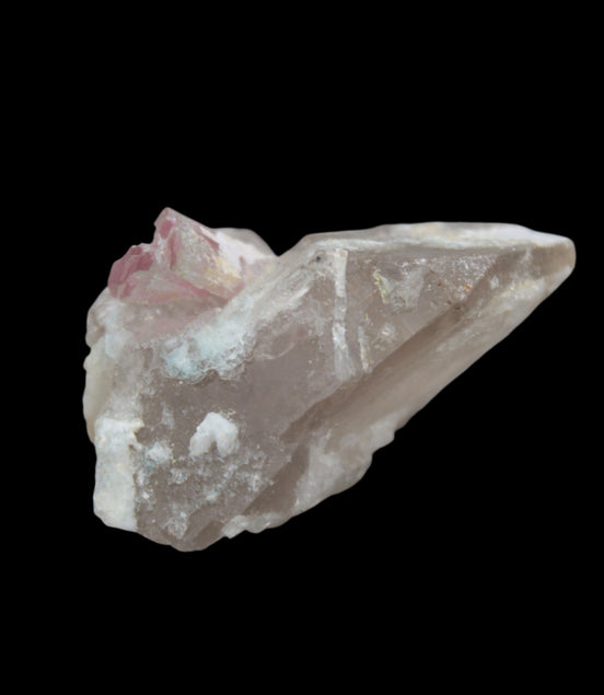 Pink Tourmaline on Smoky Quartz crystal from Afghanistan 112.8ct 22.56g - Rocks and Things Store