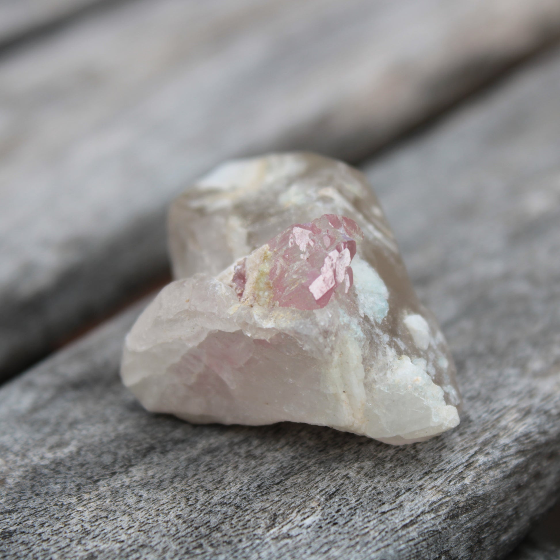 Pink Tourmaline on Smoky Quartz crystal from Afghanistan 112.8ct 22.56g Rocks and Things