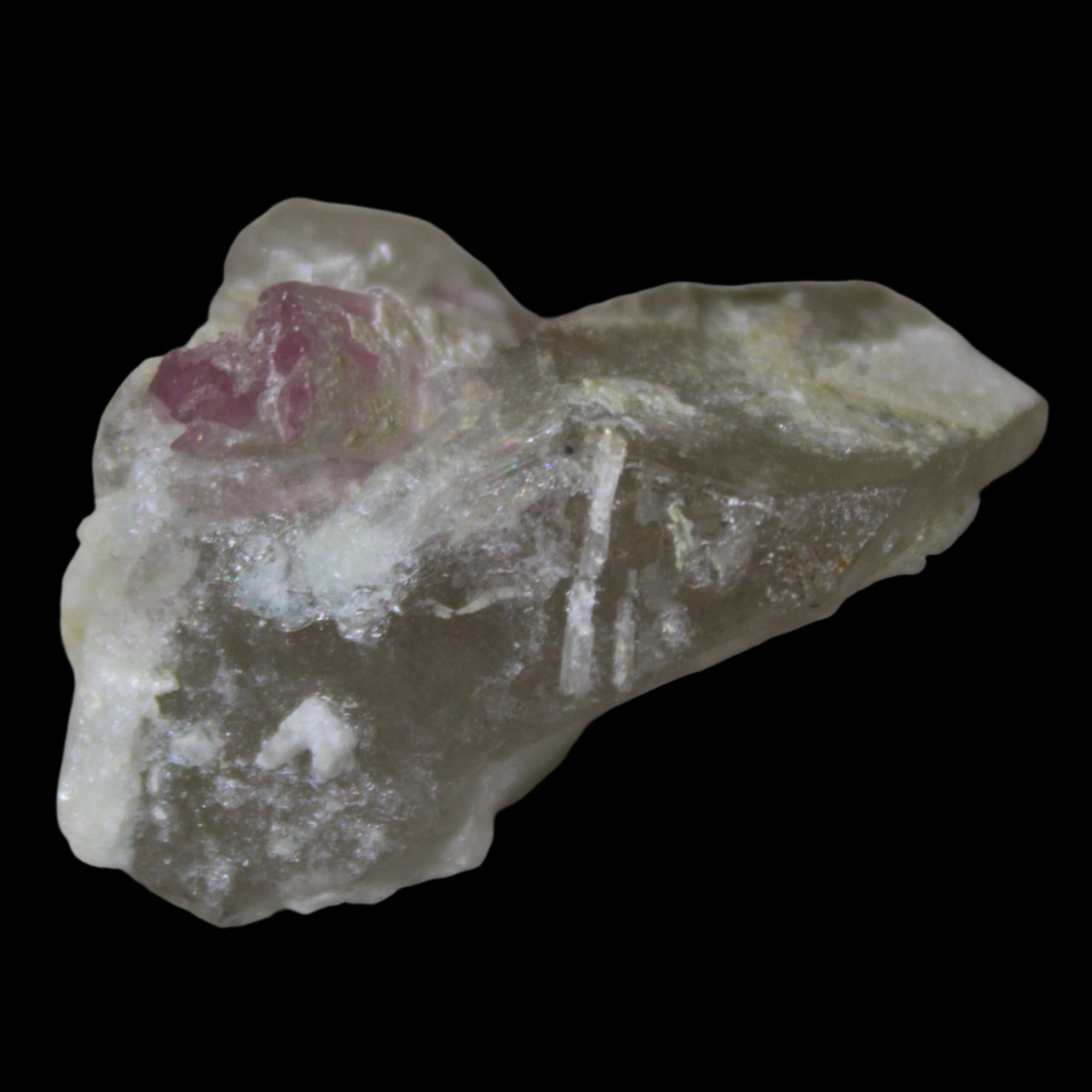 Pink Tourmaline on Smoky Quartz crystal from Afghanistan 112.8ct 22.56g - Rocks and Things Stors