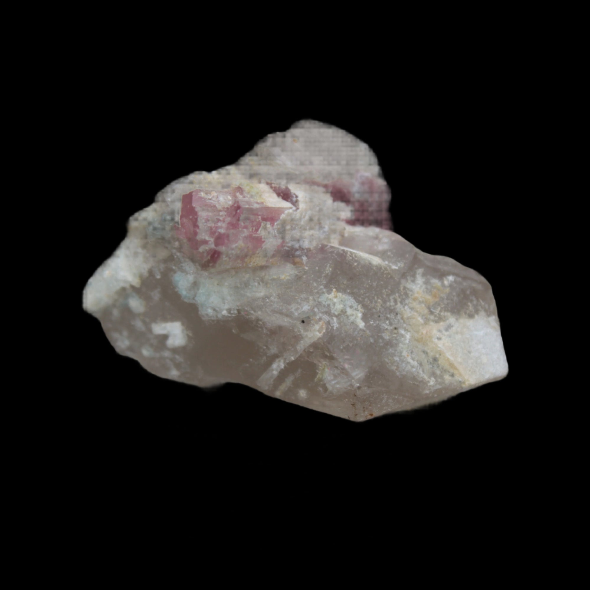 Pink Tourmaline on Smoky Quartz crystal from Afghanistan 112.8ct 22.56g - Rocks and Things Store