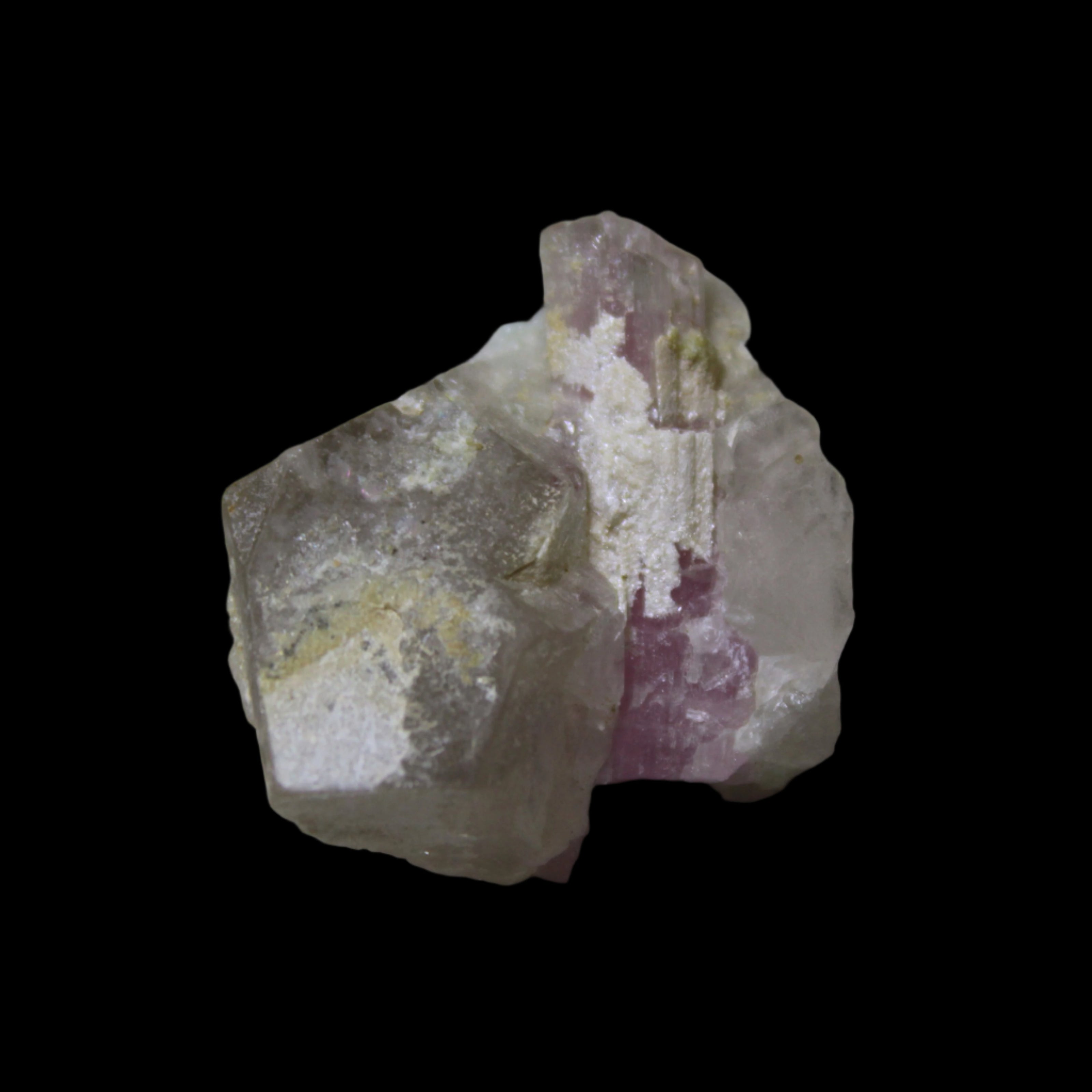 Pink Tourmaline on Smoky Quartz crystal from Afghanistan 112.8ct 22.56g - Rocks and Things Store