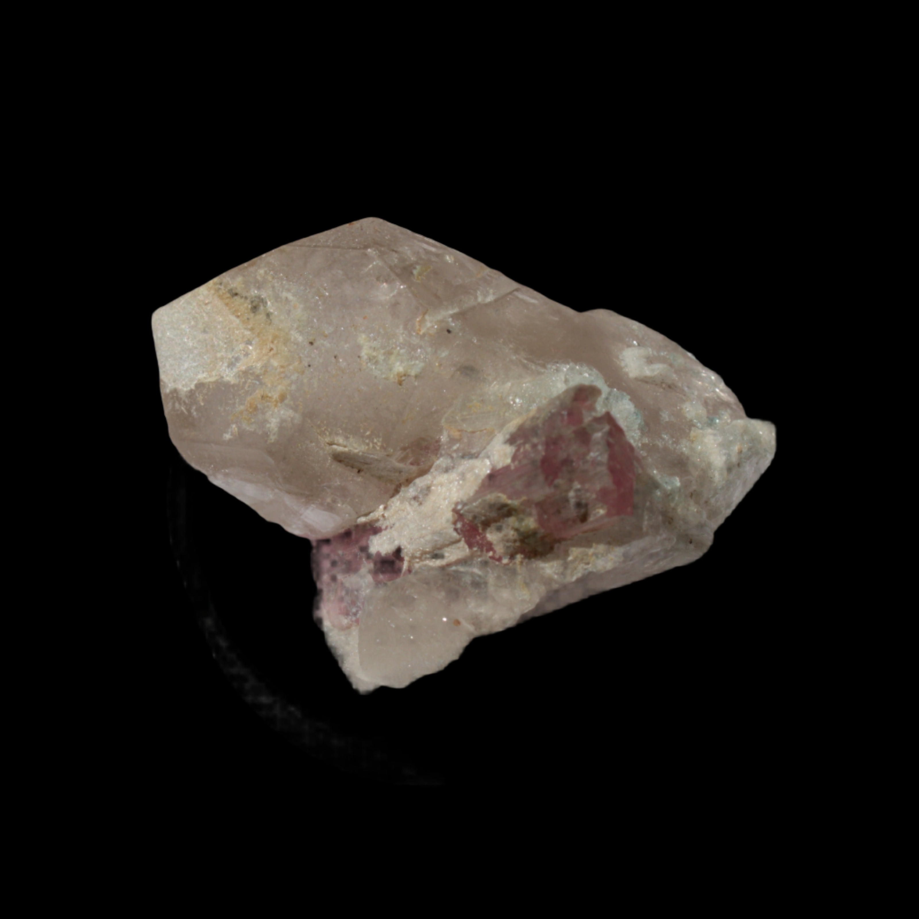 Pink Tourmaline on Smoky Quartz crystal from Afghanistan 112.8ct 22.56g Rocks and Things