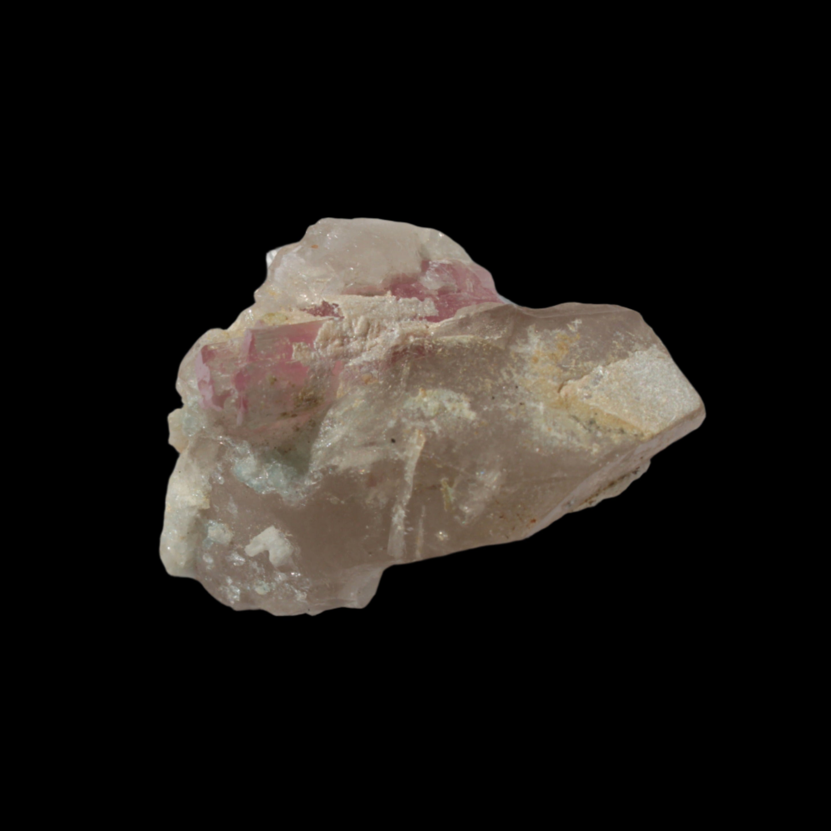 Pink Tourmaline on Smoky Quartz crystal from Afghanistan 112.8ct 22.56g Rocks and Things
