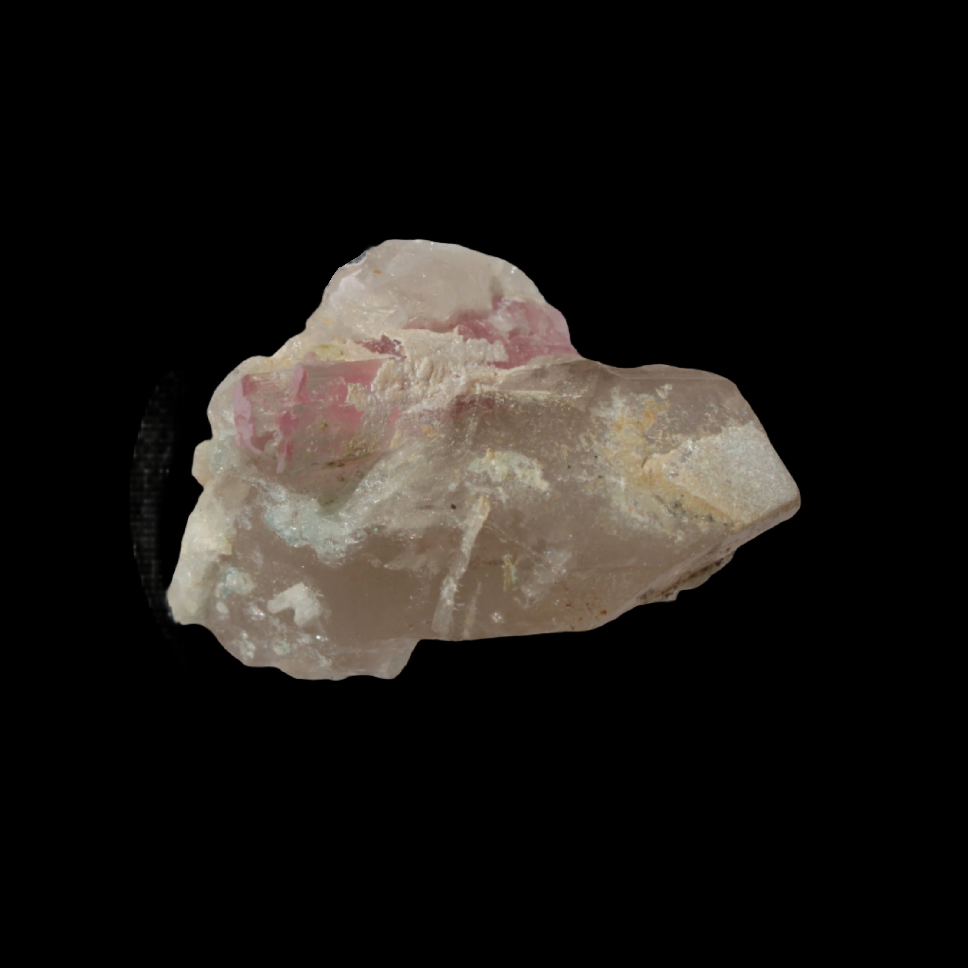 Pink Tourmaline on Smoky Quartz crystal from Afghanistan 112.8ct 22.56g Rocks and Things