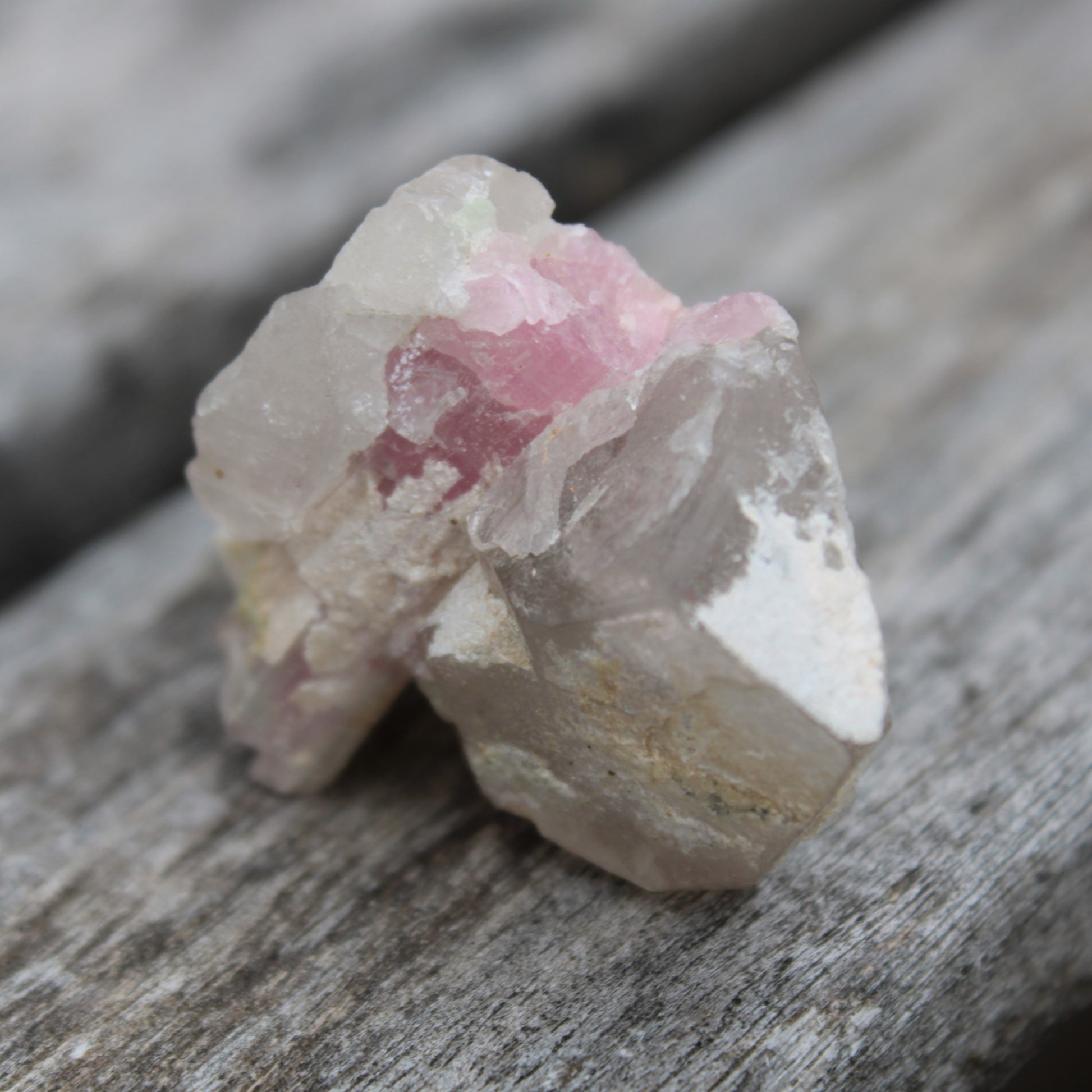 Pink Tourmaline on Smoky Quartz crystal from Afghanistan 112.8ct 22.56g Rocks and Things