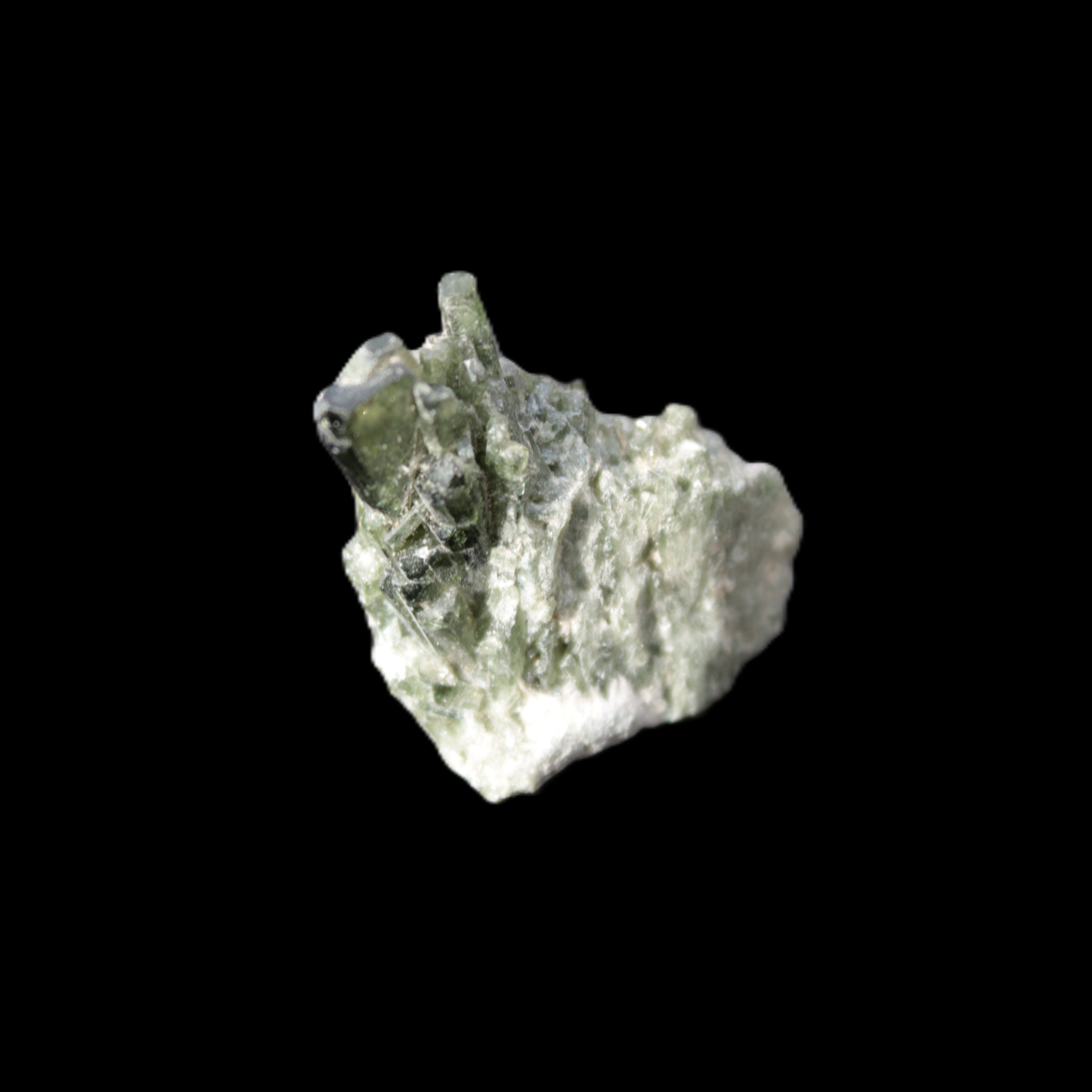 Green Tourmaline cluster from Afghanistan 30.5ct 6.1g - Rocks and Things Store