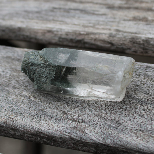 Quartz imprinted lemurian rainbow crystal with Chlorite phantoms 169ct 33.8g Rocks and Things