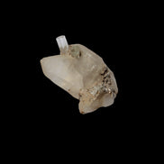 Terminated Aquamarine crystal pair in twinned Quartz crystal 57.6ct 11.5g - Rocks and Things Store