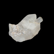 Terminated Aquamarine crystal pair in twinned Quartz crystal 57.6ct 11.5g - Rocks and Things Store