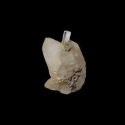 Terminated Aquamarine crystal pair in twinned Quartz crystal 57.6ct 11.5g - Rocks and Things Store