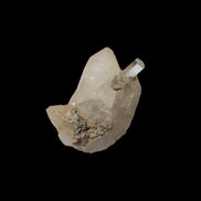 Terminated Aquamarine crystal pair in twinned Quartz crystal 57.6ct 11.5g - Rocks and Things Store