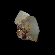 Clear terminated Aquamarine crystal cluster with Muscovite from Afghanistan in sunshine 13.1g - Rocks and Things Store