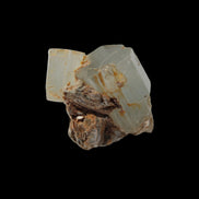 Clear terminated Aquamarine crystal cluster with Muscovite from Afghanistan in sunshine 13.1g - Rocks and Things Store