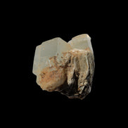 Clear terminated Aquamarine crystal cluster with Muscovite from Afghanistan in sunshine 13.1g - Rocks and Things Store