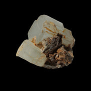 Clear terminated Aquamarine crystal cluster with Muscovite from Afghanistan in sunshine 13.1g - Rocks and Things Store