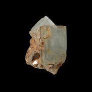 Clear terminated Aquamarine crystal cluster with Muscovite from Afghanistan in sunshine 13.1g - Rocks and Things Store