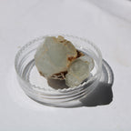 Clear terminated Aquamarine crystal cluster with Muscovite from Afghanistan 13.1g Rocks and Things