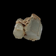 Clear terminated Aquamarine crystal cluster with Muscovite from Afghanistan in sunshine 13.1g - Rocks and Things Store