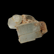 Clear terminated Aquamarine crystal cluster with Muscovite from Afghanistan in sunshine 13.1g - Rocks and Things Store