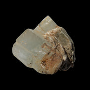 Clear terminated Aquamarine crystal cluster with Muscovite from Afghanistan in sunshine 13.1g - Rocks and Things Store