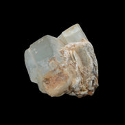 Clear terminated Aquamarine crystal cluster with Muscovite from Afghanistan in sunshine 13.1g - Rocks and Things Store