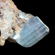 Green multi-coloured Tourmaline crystal in matrix from Skardu, Pakistan 96.6ct 19.3g in dull sunlight - Rocks and Things Store