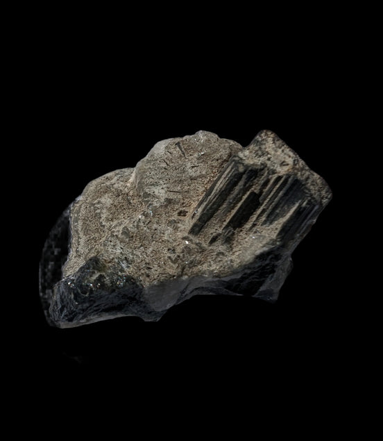 Dark Green Tourmaline in Marble from Afghanistan 130ct 26.0g - Rocks and Things Store