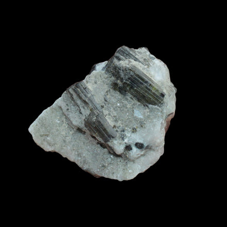 Dark Green Tourmaline in Marble from Afghanistan 130ct 26.0g - Rocks and Things Store