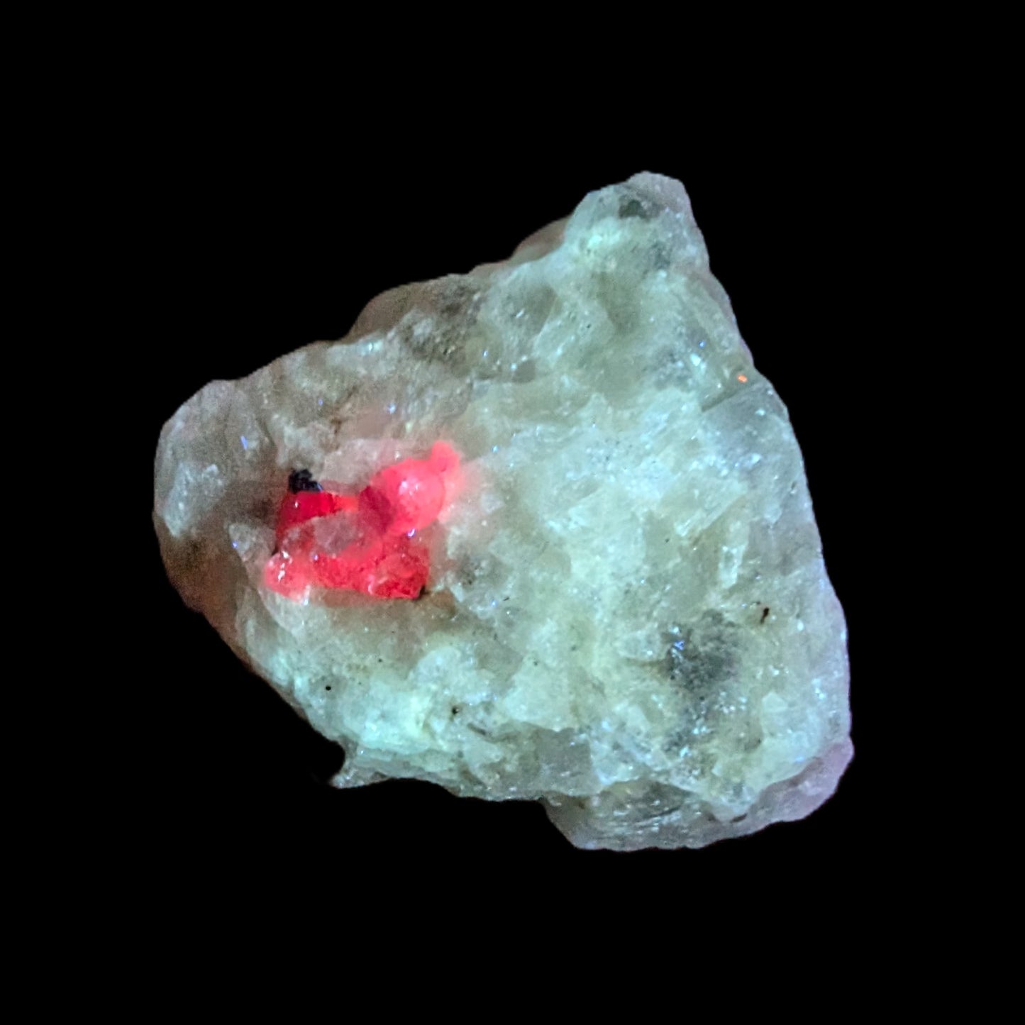 Ruby UV reactive with Phlogopite in Marble/Dolomite matrix 398.9ct 79.8g Rocks and Things