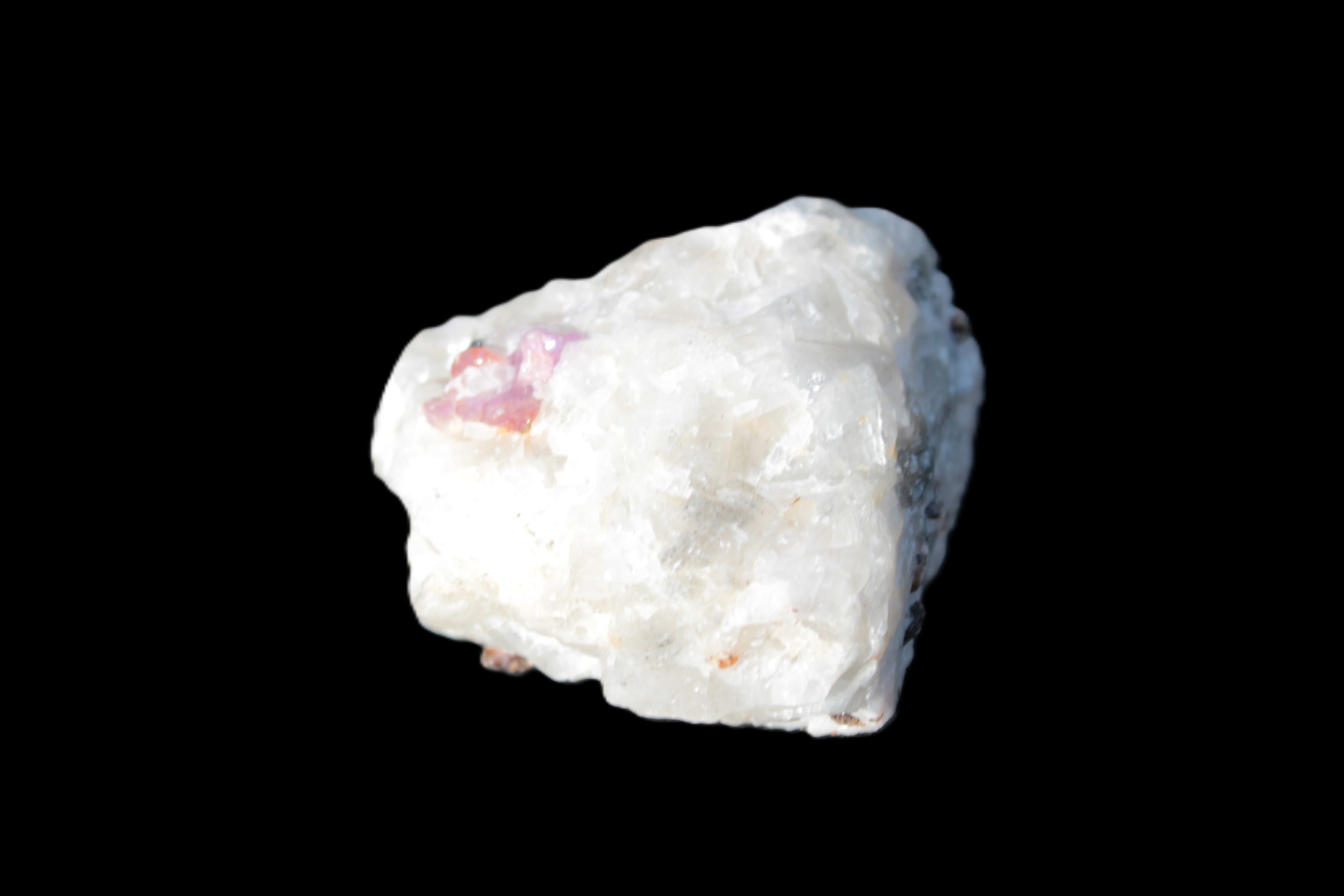 Ruby UV reactive with Phlogopite in Marble/Dolomite matrix 398.9ct 79.8g in sunlight - Rocks and Things Store