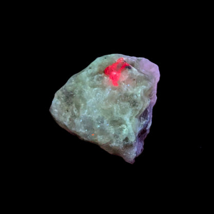 Ruby UV reactive with Phlogopite in Marble/Dolomite matrix 398.9ct 79.8g Rocks and Things