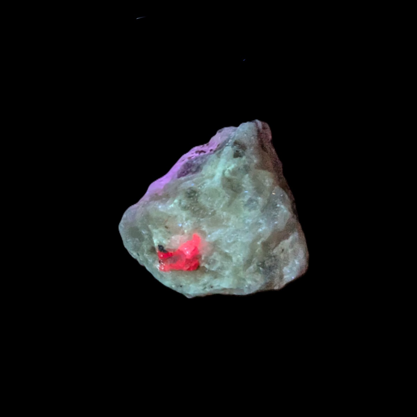 Ruby UV reactive with Phlogopite in Marble/Dolomite matrix 398.9ct 79.8g Rocks and Things