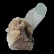 Terminated Aquamarine crystal on matrix from Afghanistan 7.8g Rocks and Things