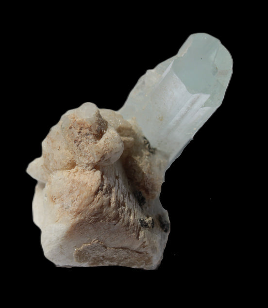 Terminated Aquamarine crystal on matrix from Afghanistan 7.8g Rocks and Things