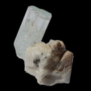 Terminated Aquamarine crystal on matrix from Afghanistan 7.8g Rocks and Things