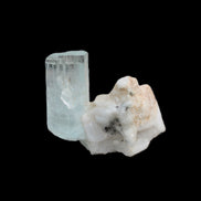 Terminated Aquamarine crystal on matrix from Afghanistan 7.8g Rocks and Things