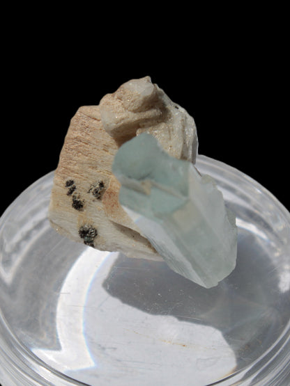 Terminated Aquamarine crystal on matrix from Afghanistan 7.8g Rocks and Things