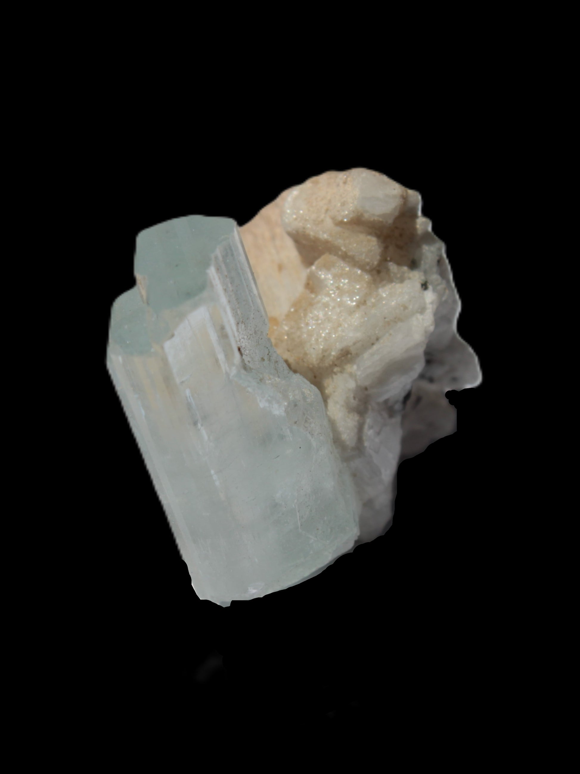 Terminated Aquamarine crystal on matrix from Afghanistan 7.8g Rocks and Things