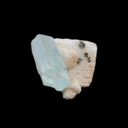 Terminated Aquamarine crystal on matrix from Afghanistan 7.8g Rocks and Things