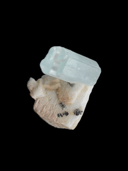 Terminated Aquamarine crystal on matrix from Afghanistan 7.8g Rocks and Things