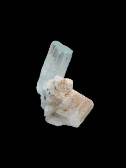 Terminated Aquamarine crystal on matrix from Afghanistan 7.8g Rocks and Things