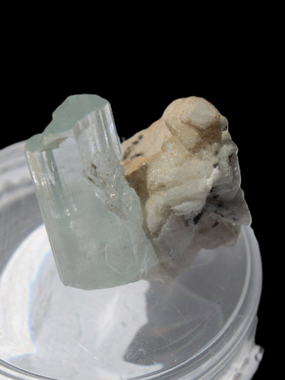 Terminated Aquamarine crystal on matrix from Afghanistan 7.8g Rocks and Things