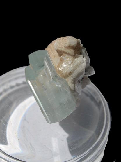 Terminated Aquamarine crystal on matrix from Afghanistan 7.8g Rocks and Things