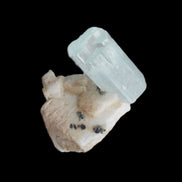 Terminated Aquamarine crystal on matrix from Afghanistan 7.8g Rocks and Things